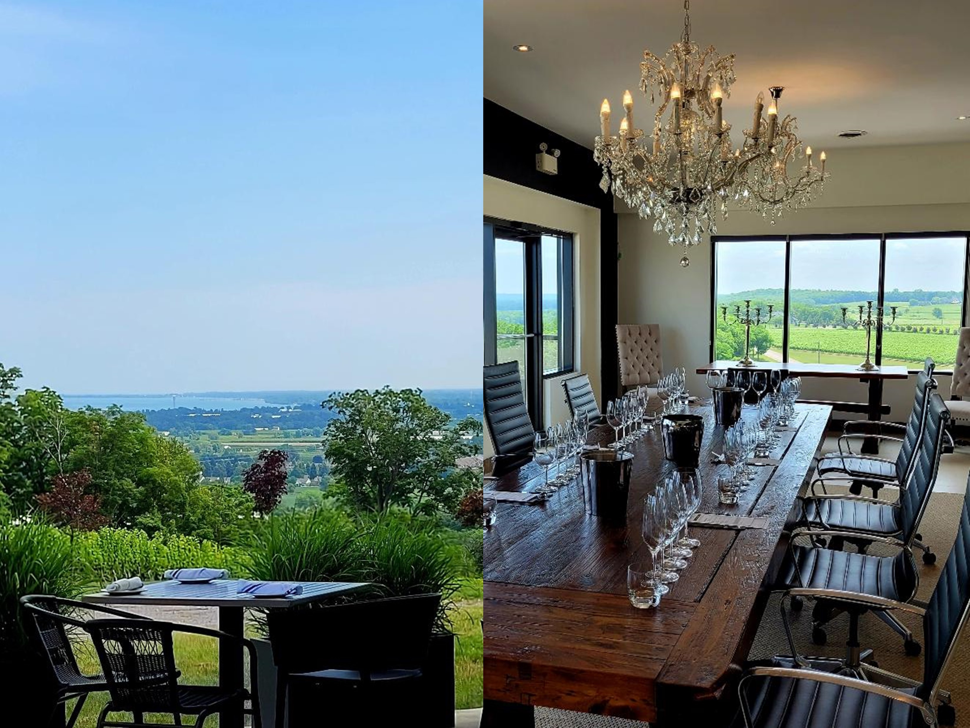 Megalomaniac view and private tasting room